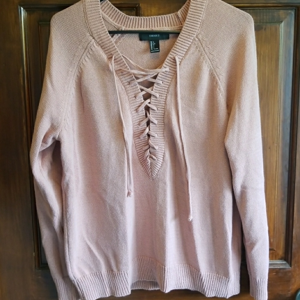 Forever 21 tie up sweater